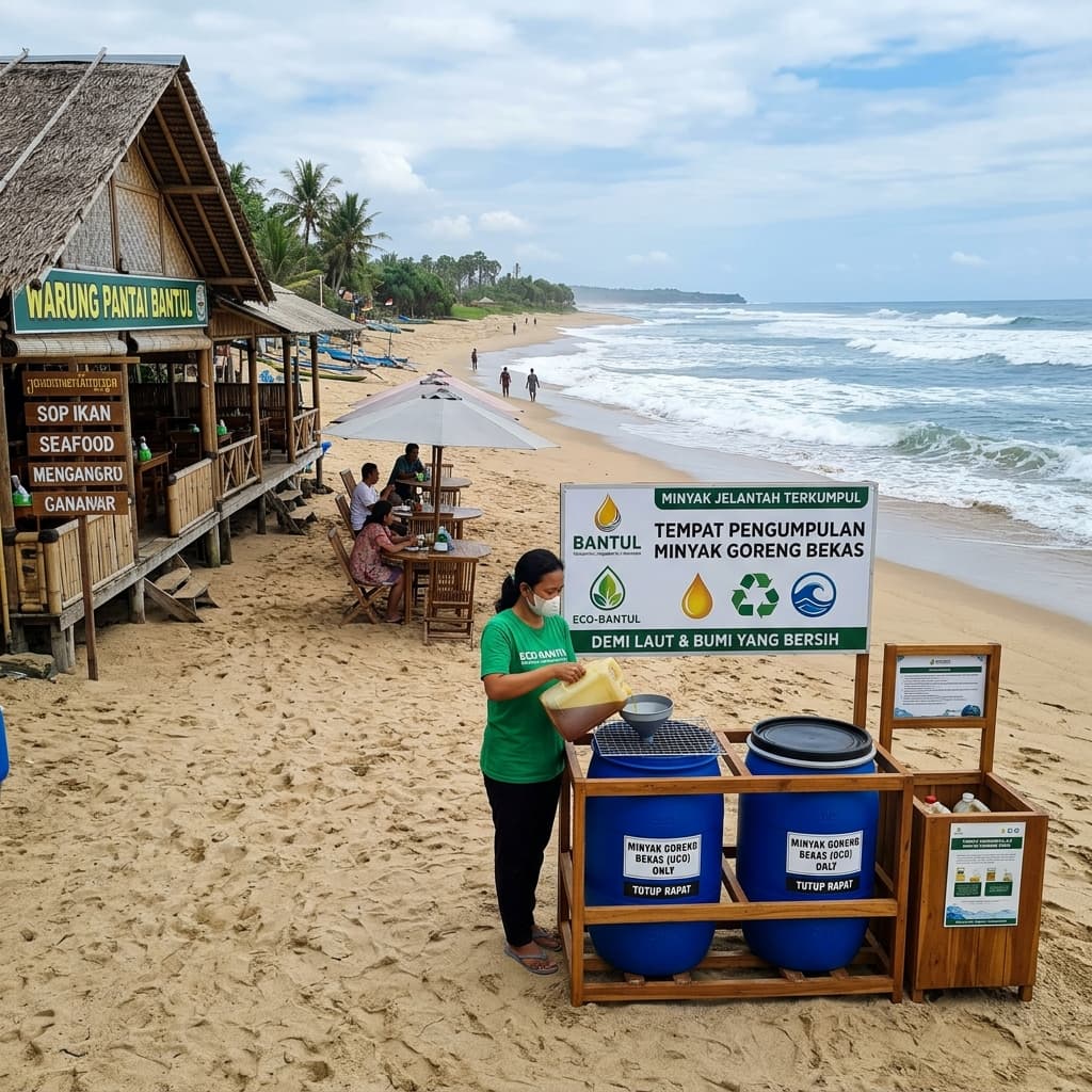 Mengelola Limbah Minyak Goreng di Kawasan Wisata Pantai Bantul