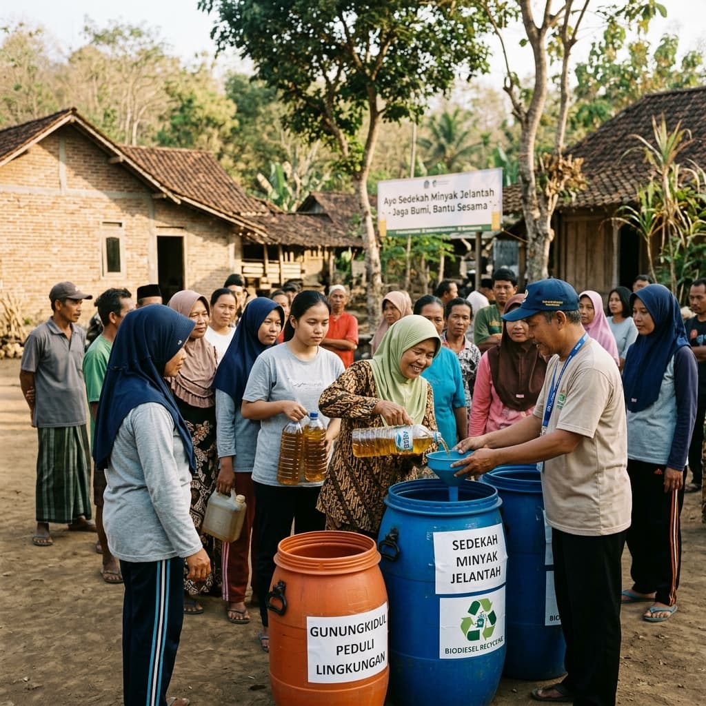 Gerakan Sedekah Minyak di Gunungkidul: Dari Dapur Menuju Kebaikan Lingkungan