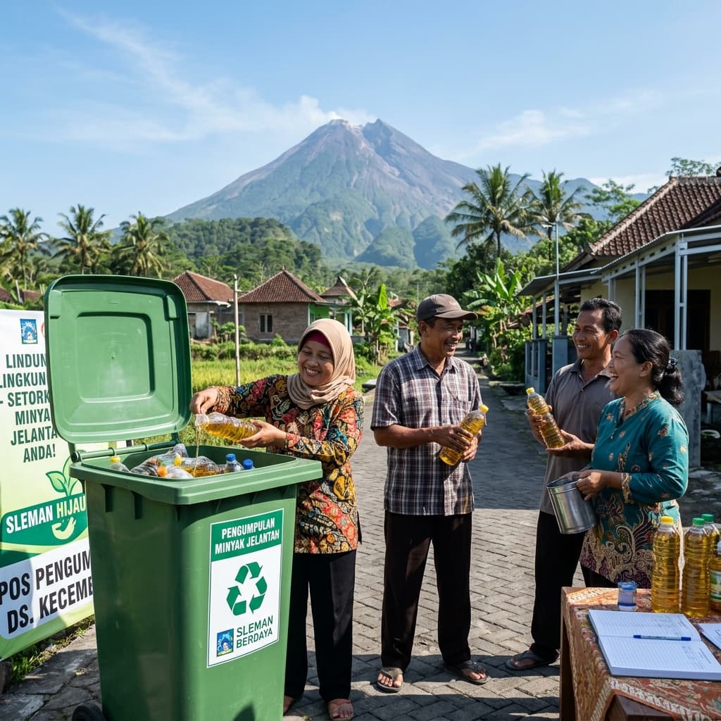 Tingkatkan Ekonomi Warga Sleman Melalui Tabungan Minyak Jelantah di Unit Desa