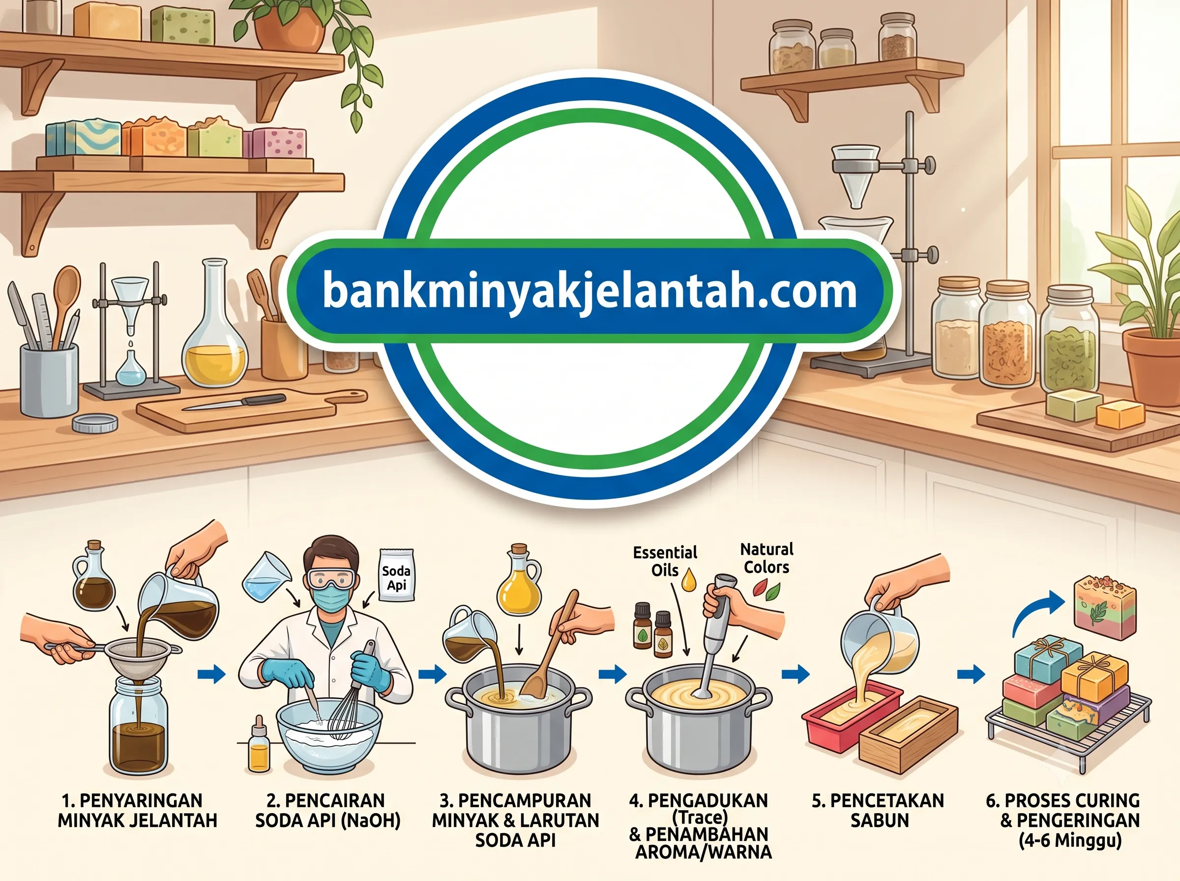 Cara Membuat Sabun dari Minyak Jelantah Aman dan Higienis